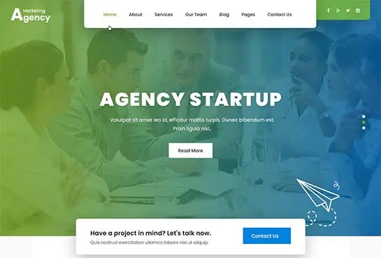 tema wordpress agencia de marketing