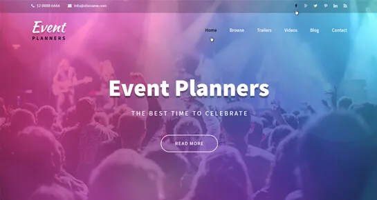 Tema WordPress pentru agenție de evenimente
