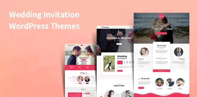 temas de WordPress para invitaciones de boda