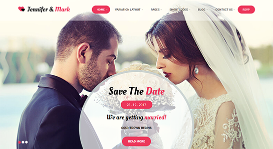 tema de WordPress para agencia de bodas