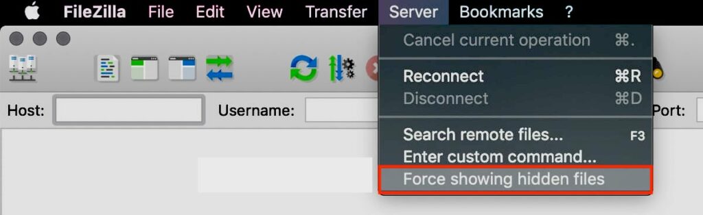 FileZilla Dosya Yöneticisi aracı