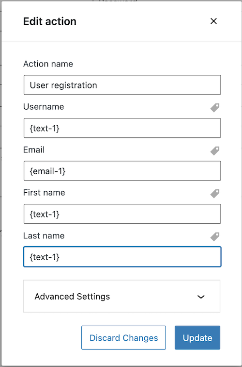 Editar ventana modal de registro de usuario