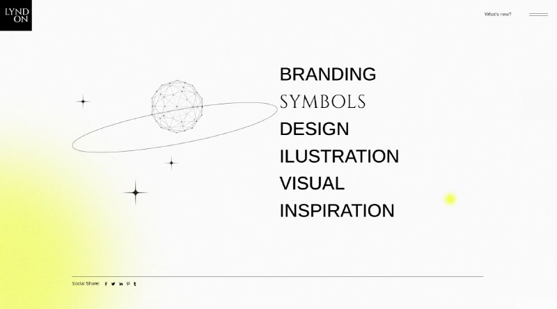 10 최고의 밝은 노란색 WordPress 테마 3 Lyndon Yellow theme