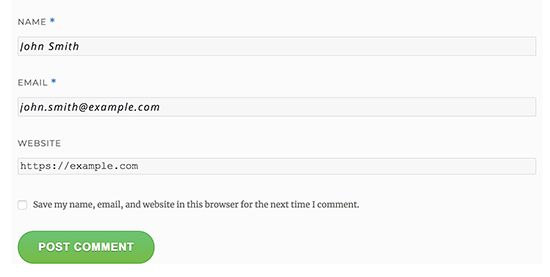 Come dare uno stile al modulo dei commenti di WordPress