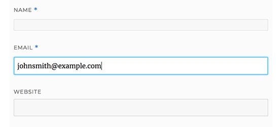 Come dare uno stile al modulo dei commenti di WordPress