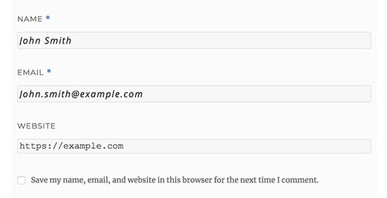 Come dare uno stile al modulo dei commenti di WordPress