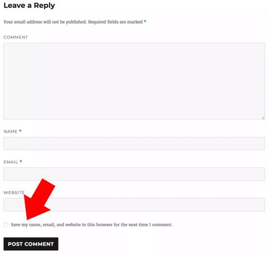 Cómo agregar una casilla de verificación de privacidad de comentario GDPR en WordPress