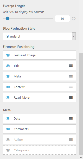Detalhes do blog Configurações do personalizador Blog details Customizer settings