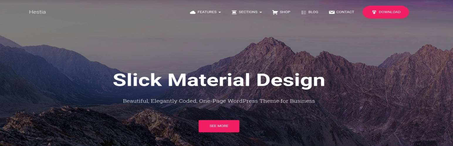 Hestia PRO WordPress-Theme-Demo