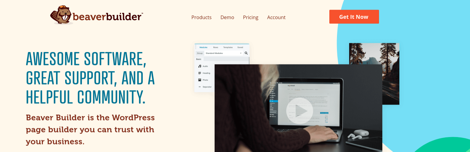 Beaver Builder أفضل مكون إضافي منشئ صفحات WordPress