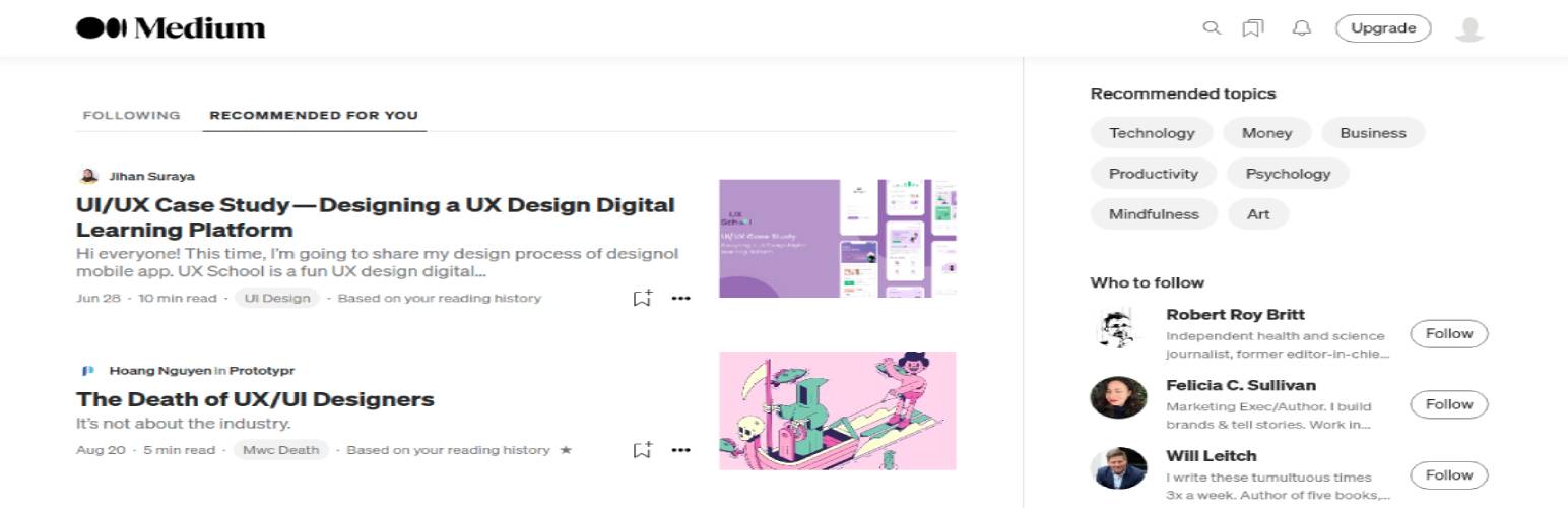 Plate-forme de blogs moyenne