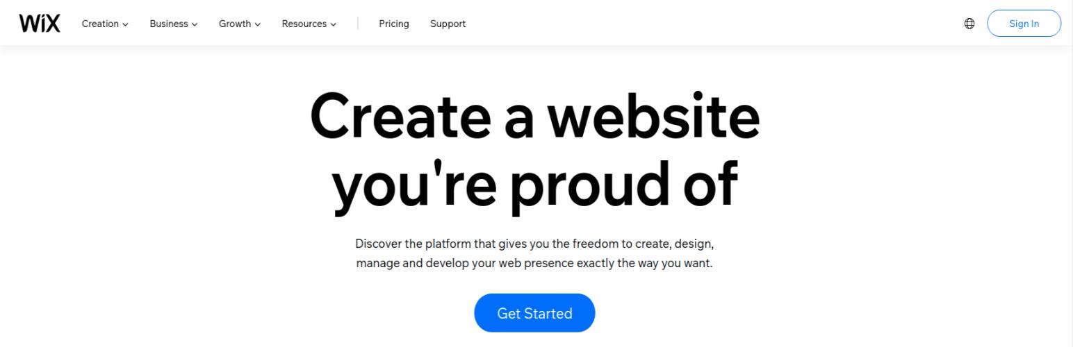 Wix : plateforme de blogs gratuite pour les débutants
