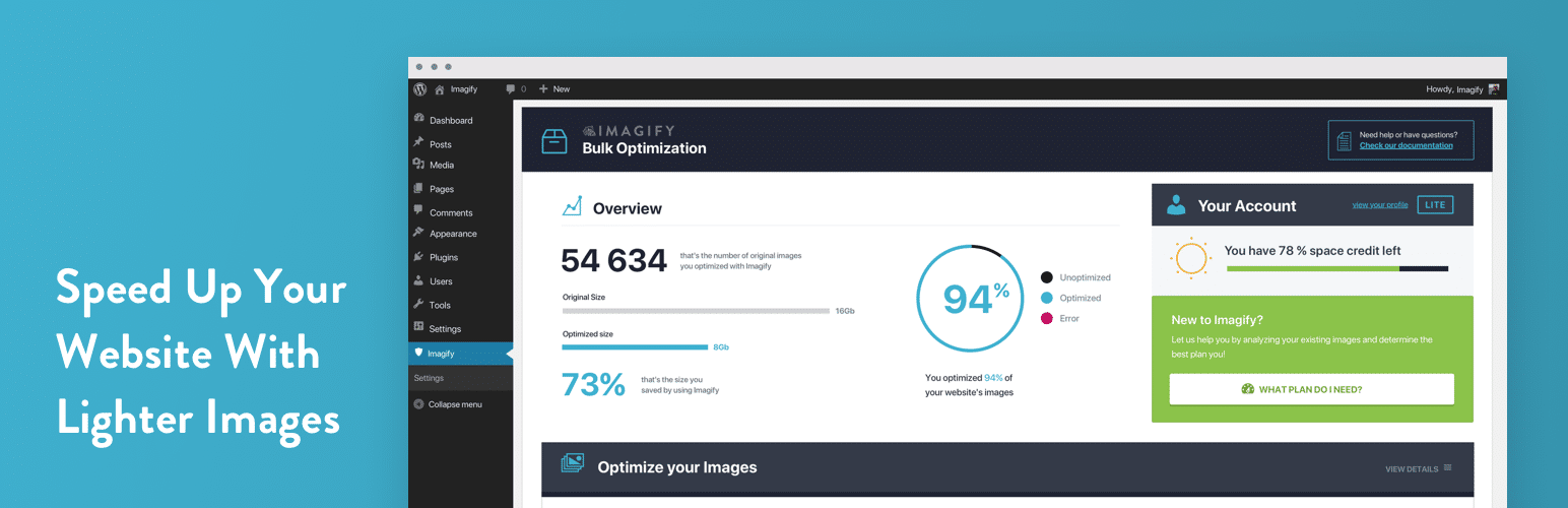 Imagify – Optimalkan Gambar & Konversi WebP