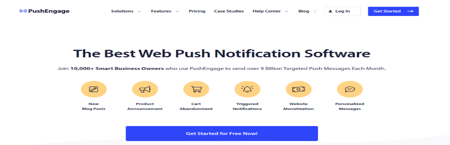 Plugin per la generazione di lead di WordPress PushEngage