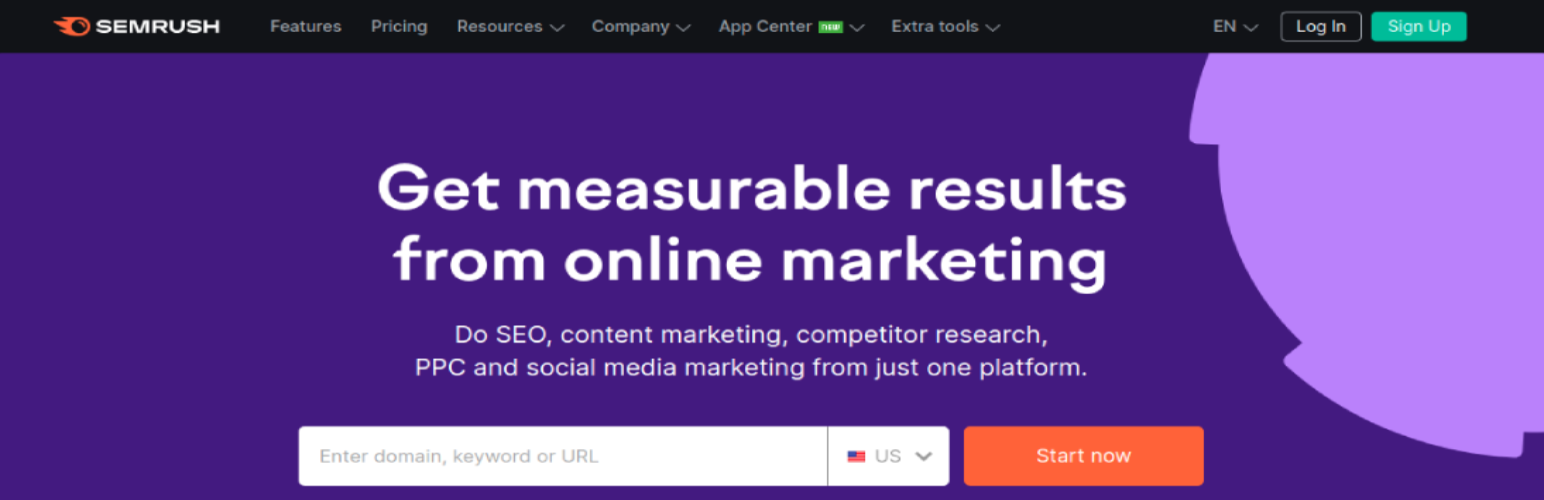 SEMRush - 최고의 WordPress SEO 도구