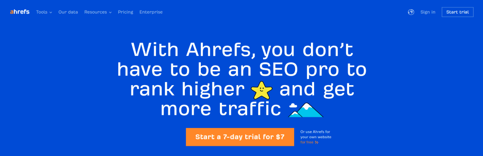 Ahrefs WordPress SEO 도구