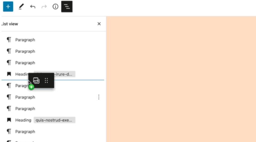Memindahkan Item di Editor Blok