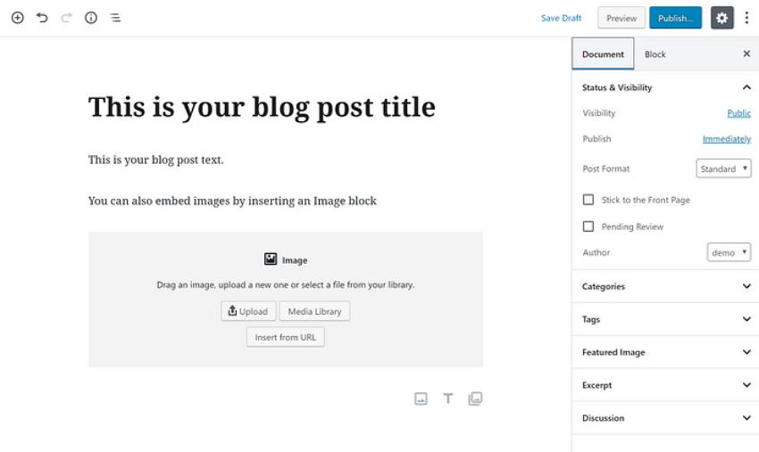 Layar Posting WordPress