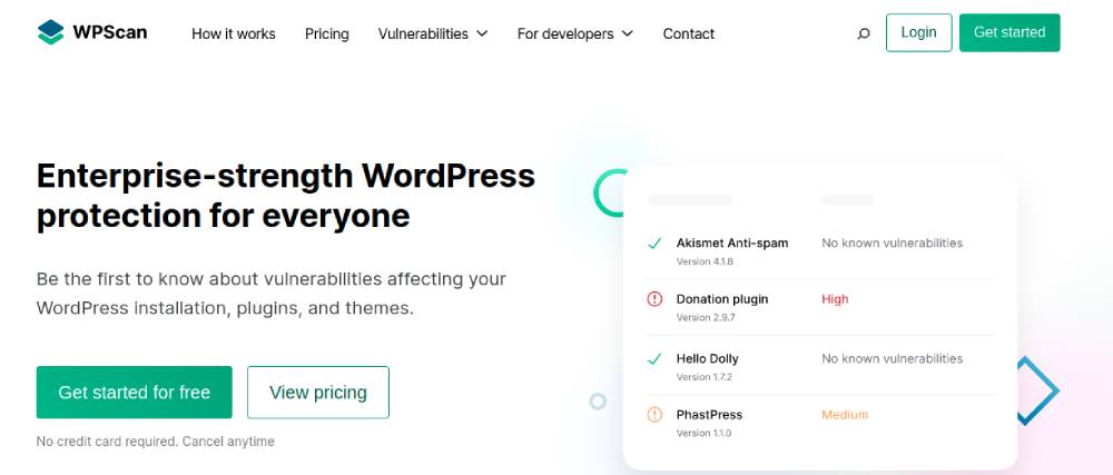 WPScan WordPress 安全插件