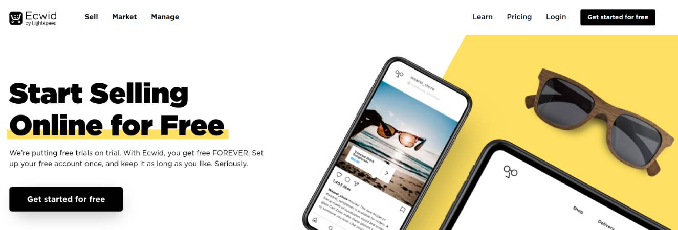 Plugin per il carrello eCommerce di Ecwid