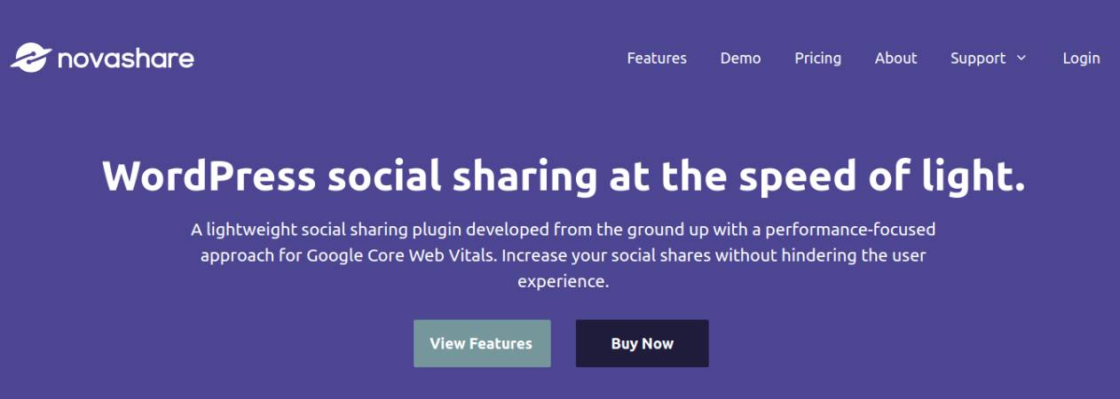 Novashare - WordPress Social Sharing Plugin