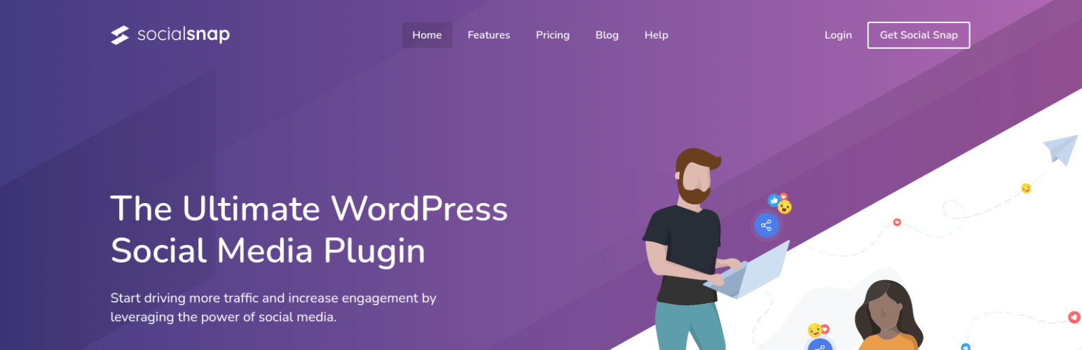Social Snap Cel mai bun plugin WordPress pentru rețelele sociale