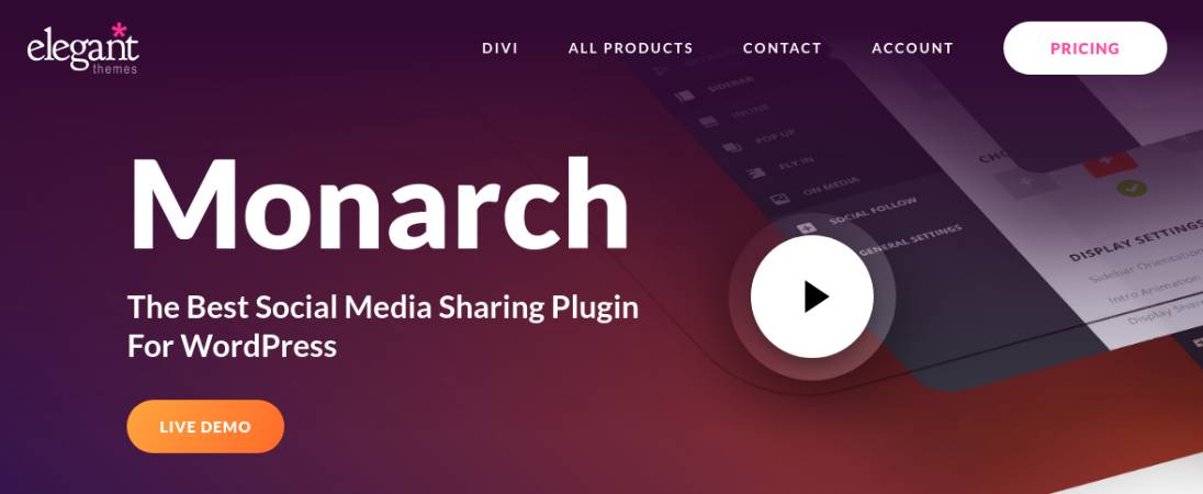 Plugin de partajare socială WordPress de top Monarch