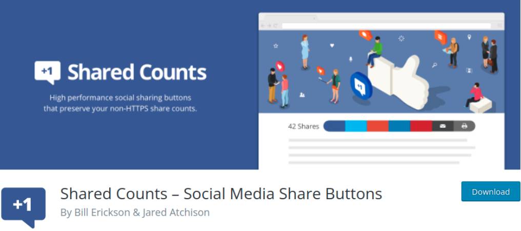 Shared Counts – Pluginul Butoane de partajare pentru rețelele sociale pentru WordPress
