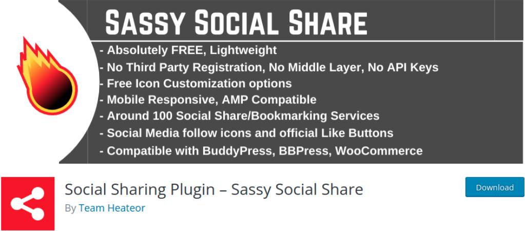 Sassy Social Share