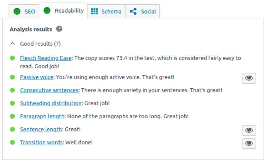 การวิเคราะห์ความสามารถในการอ่าน SEO ของ Yoast