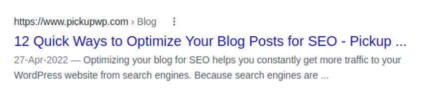 Niestandardowy opis meta w wynikach wyszukiwania Google