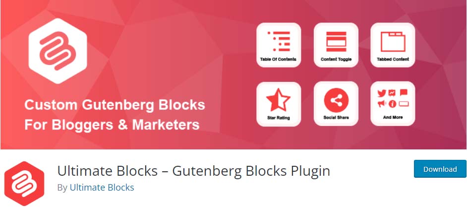Ultimate Blocks – Gutenberg Blocks Eklentisi