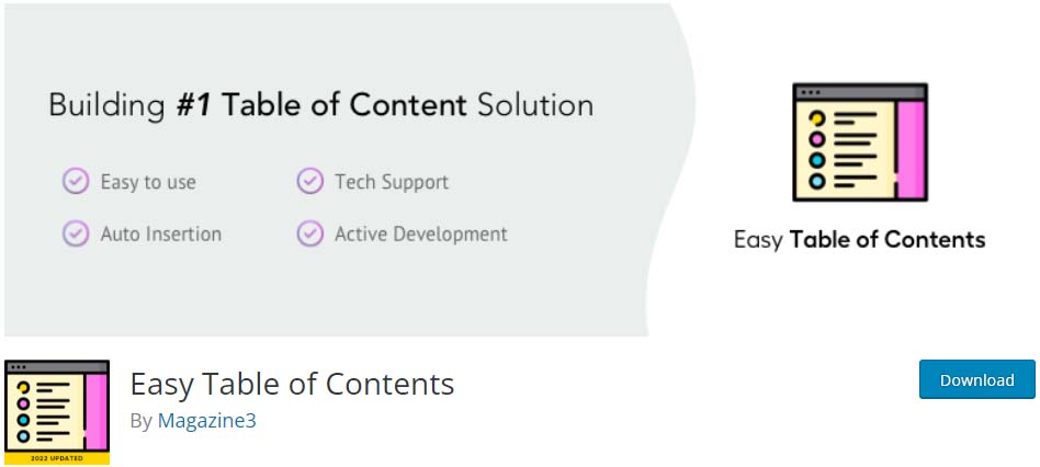 Kolay İçindekiler WordPress Eklentisi