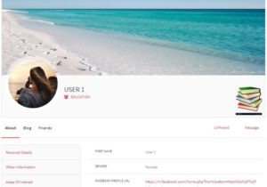 Perfil do usuário na visualização de front-end do WordPress
