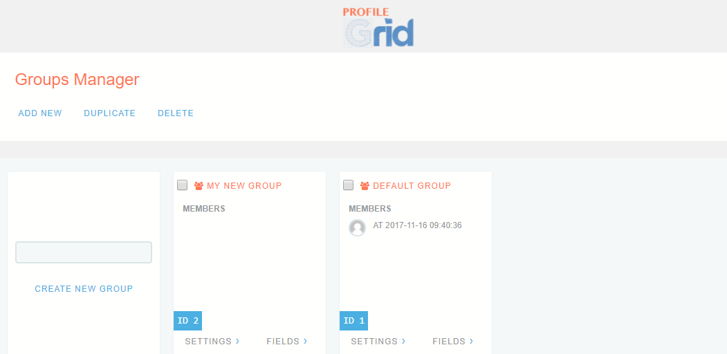 WordPress 멤버십 플러그인 새 그룹