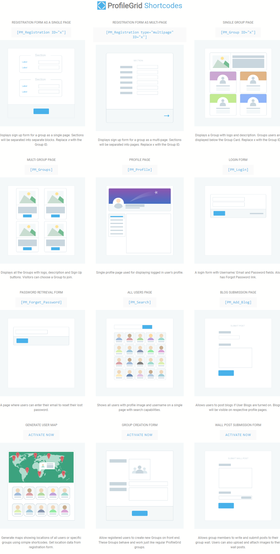 WordPress 멤버십 플러그인 단축 코드