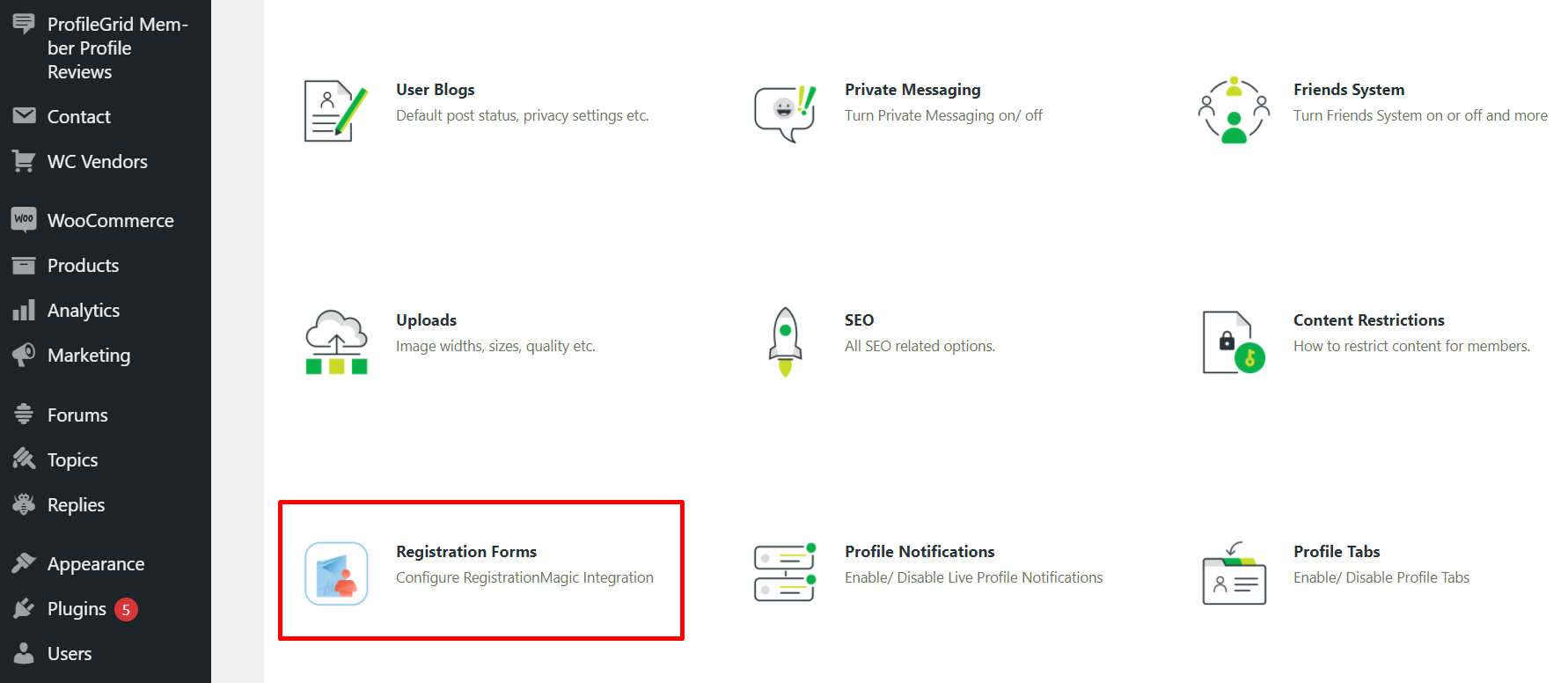 แบบฟอร์มลงทะเบียน wordpress