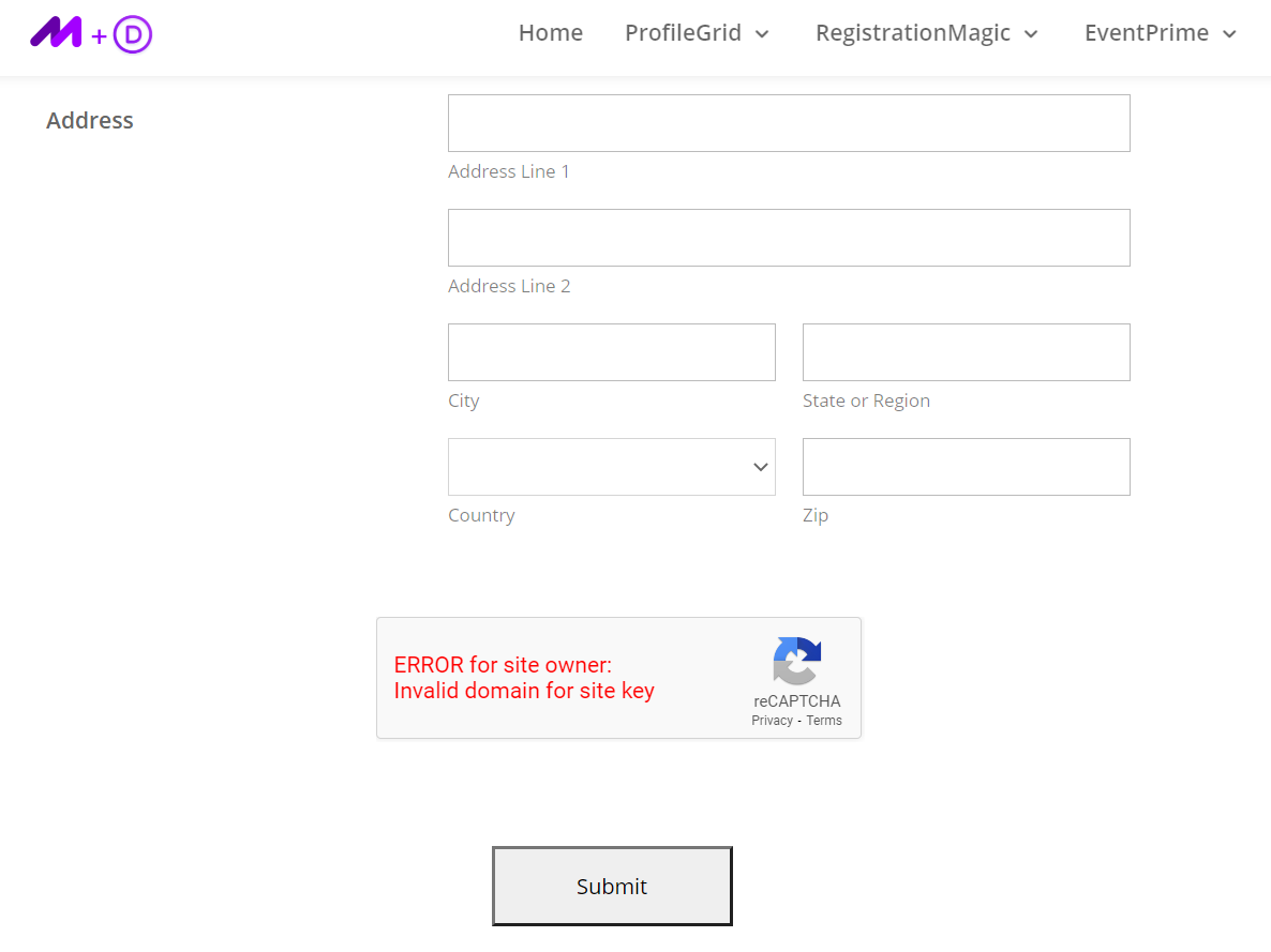 แบบฟอร์มลงทะเบียน WordPress