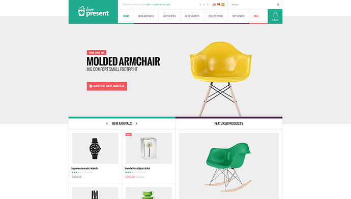 Prezent - Motyw WordPress Pro GiftShop