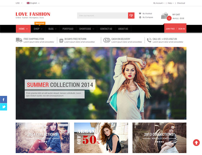 Love Fashion — responsywny motyw WordPress
