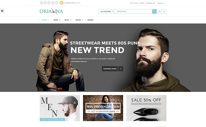 Orianna - Responsywny motyw mody WooCommerce