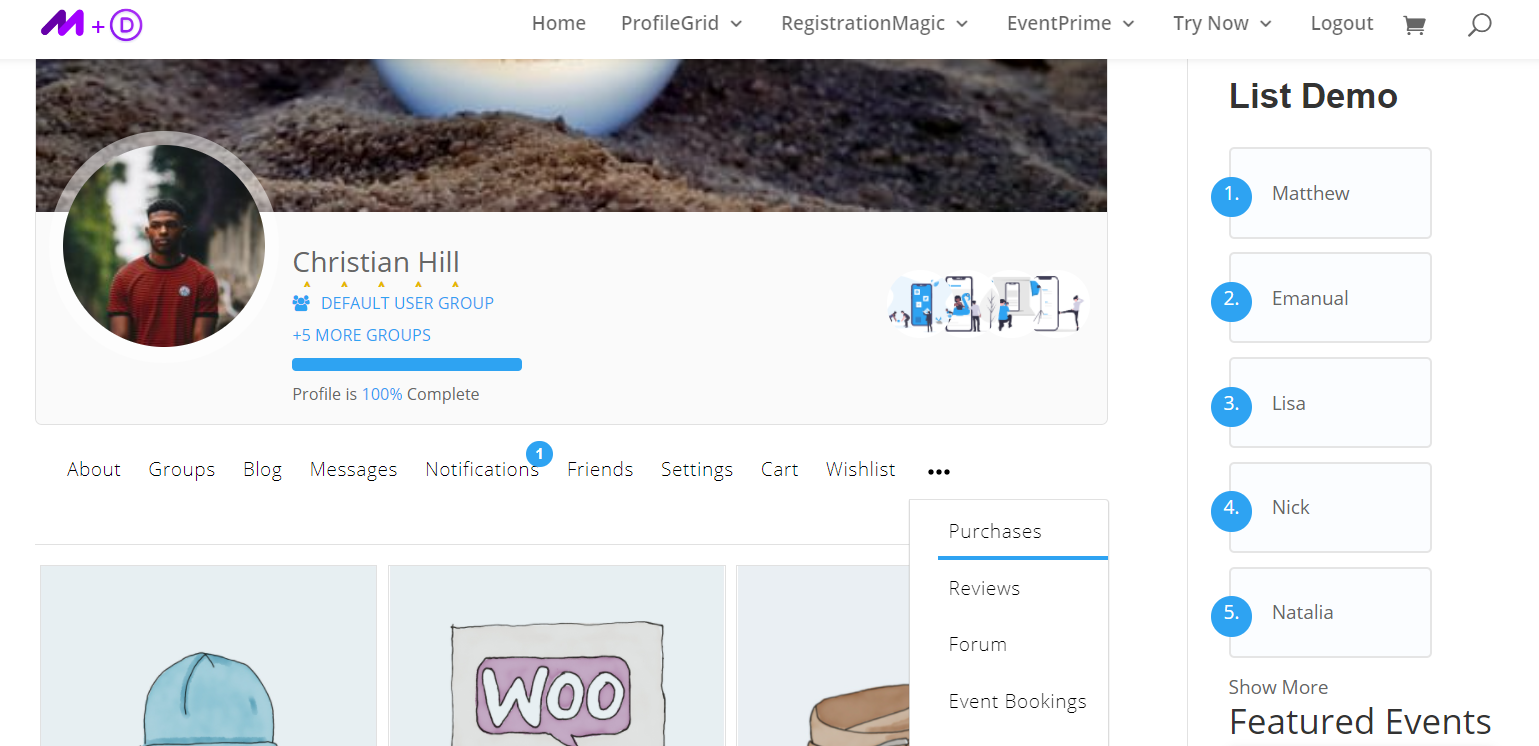 สมาชิก woocommerce