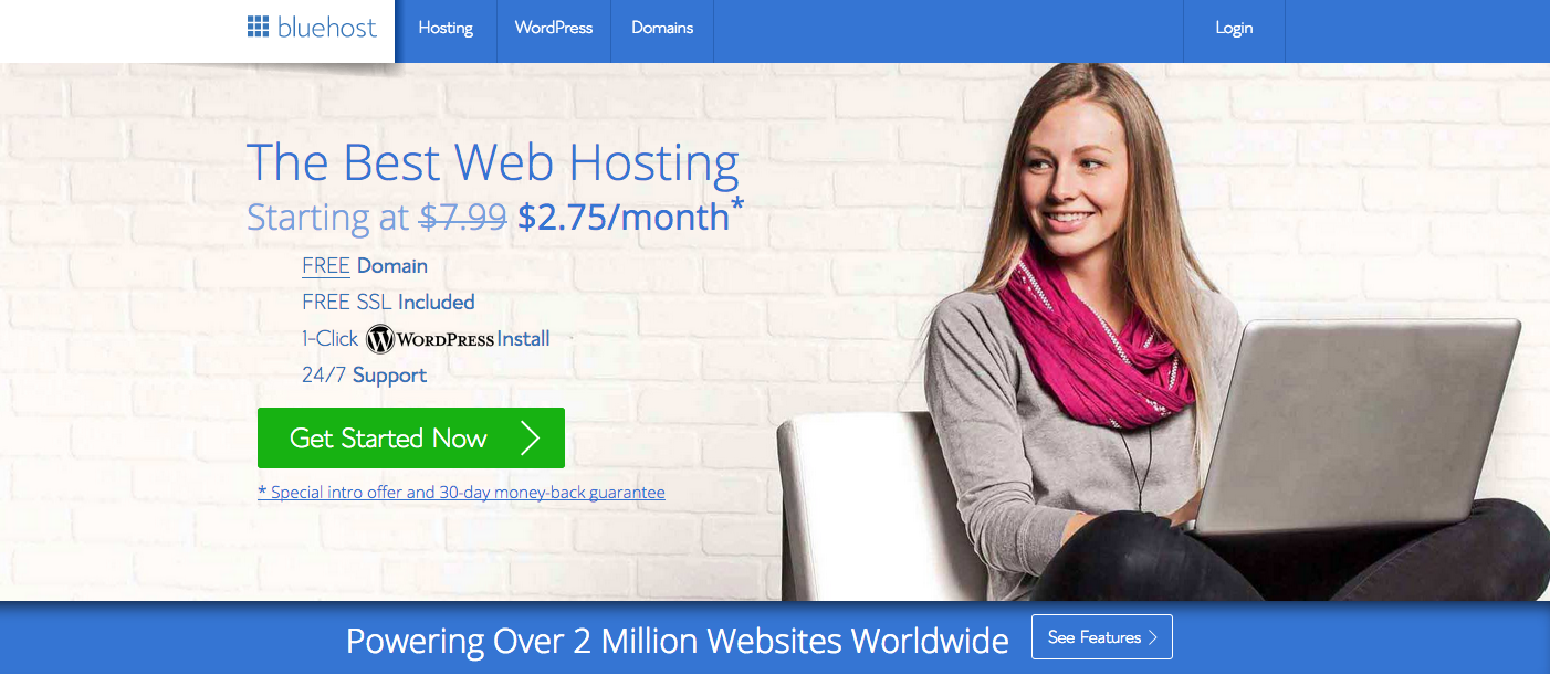 Bluehostホスティングレビュー