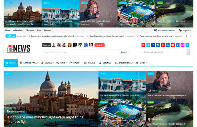 EliteNews - ธีมนิตยสาร WordPress