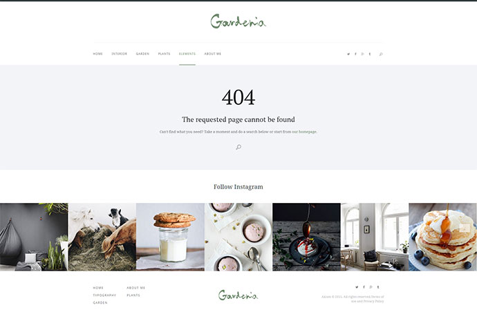 Gardenia - ธีมบล็อกส่วนตัวของ WordPress