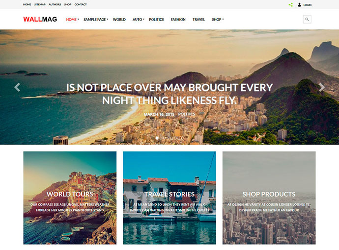 WallMag - Responsive News/Magazine WordPress Theme