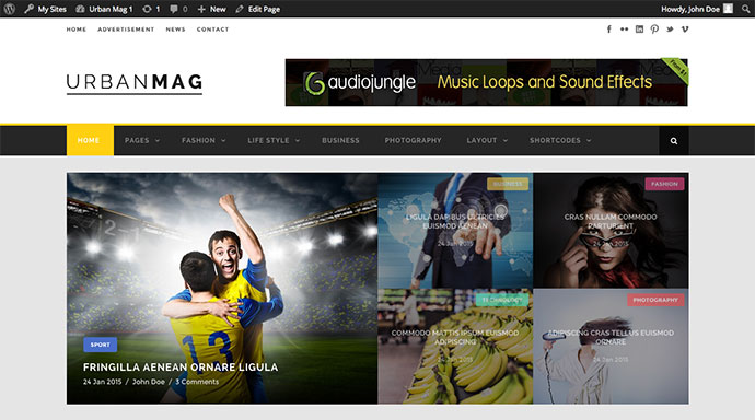 Urban Mag - ข่าว & นิตยสาร WordPress Theme