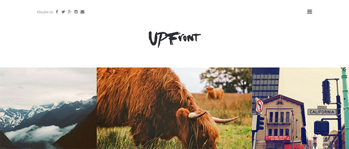 UPFront - Light Magazine / Blog WordPress Theme