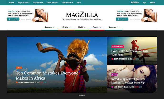 MagZilla - สำหรับหนังสือพิมพ์ นิตยสาร และบล็อก