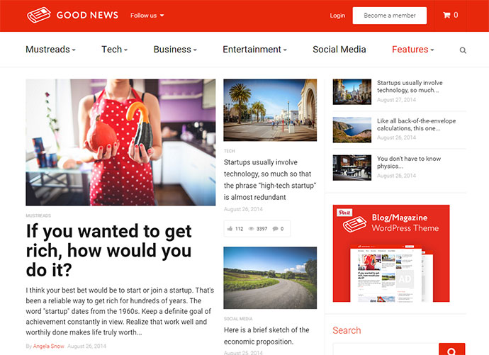 ข่าวดี - Multi-Niche Blog / Magazine WordPress Theme